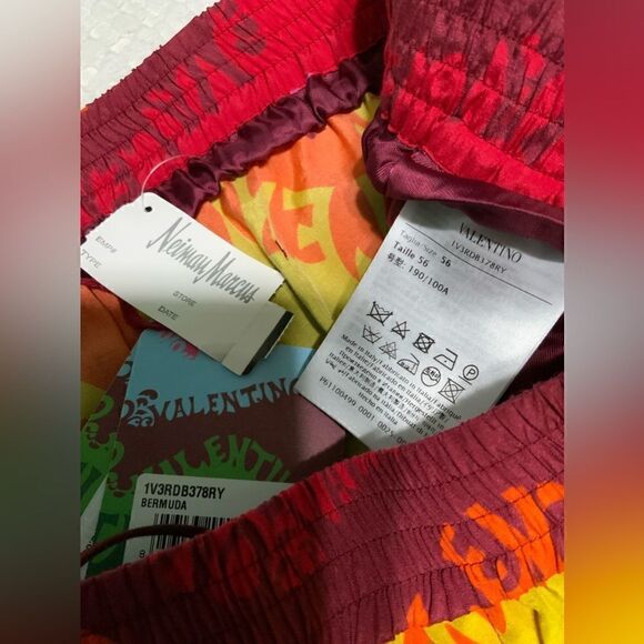 NWT Valentino Printed Silk and Cotton Shorts Size 56 EU Xl USA - Picture 7 of 8